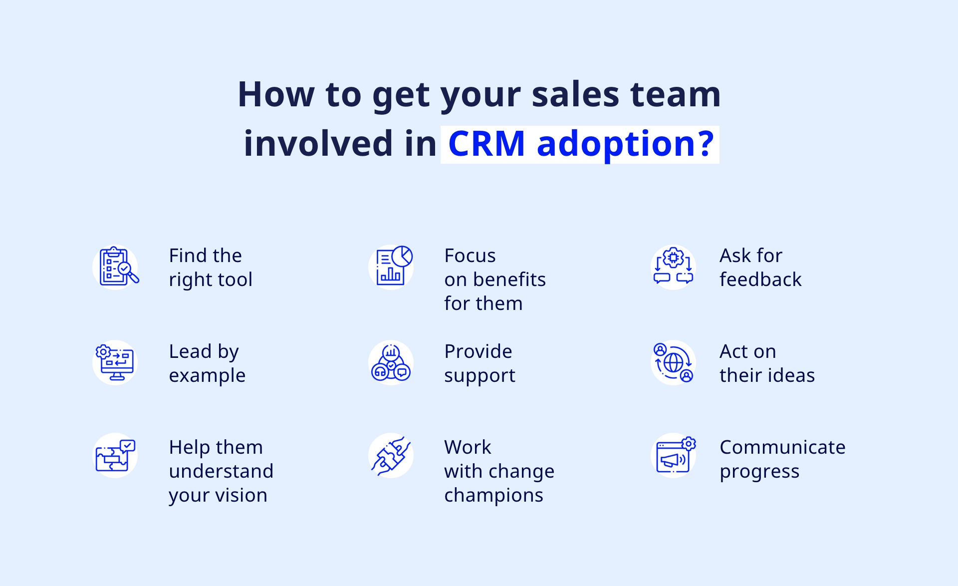 How to get your sales team involved in CRM adoption
